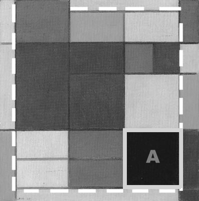 Composition C, 1920, Piet Mondrian, Diagram A