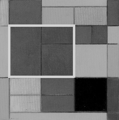 Composition C, 1920, Piet Mondrian, Diagram A